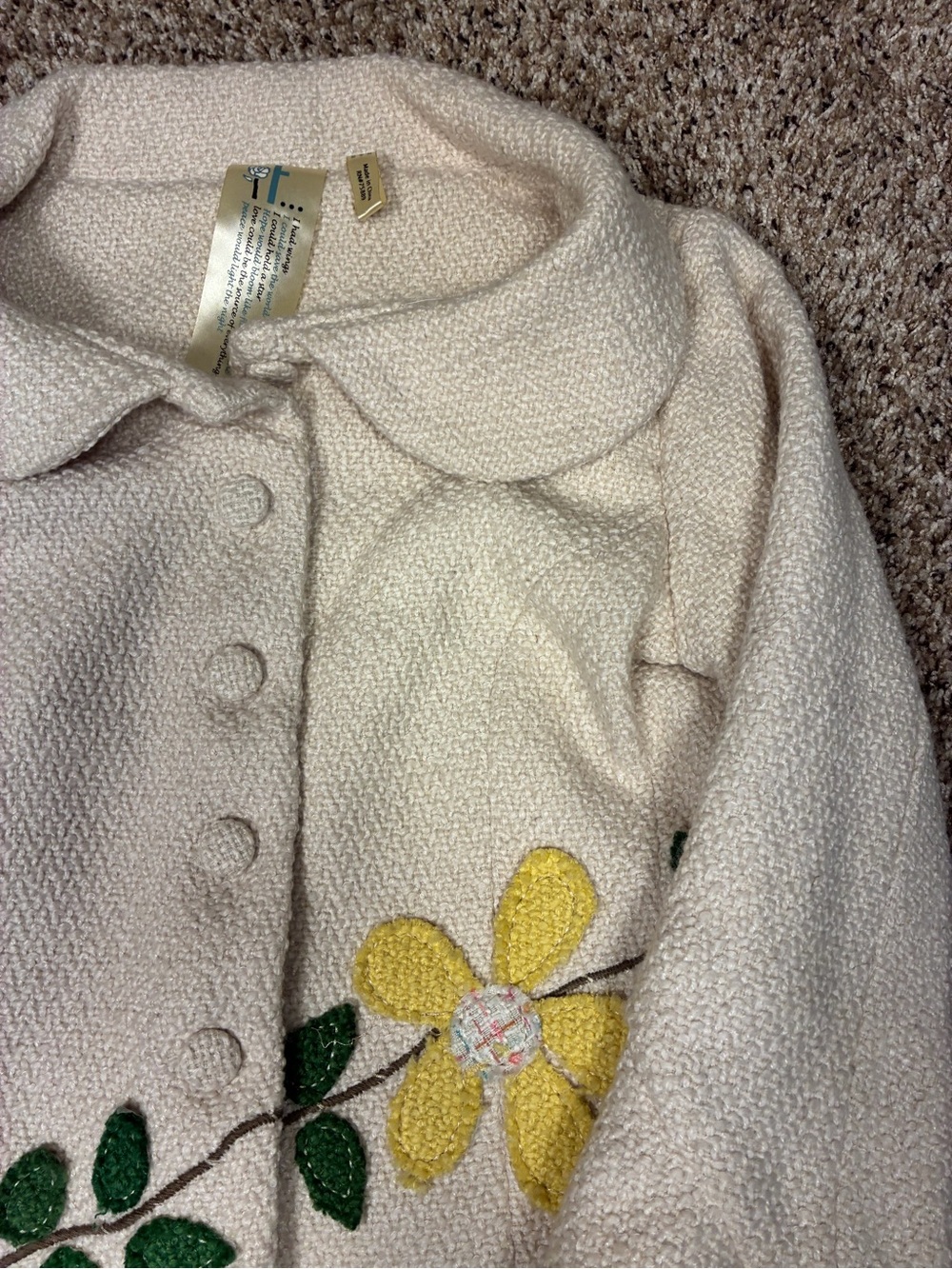 Anthropologie IF Floral Appliqué Jacket - Picture 2 of 14